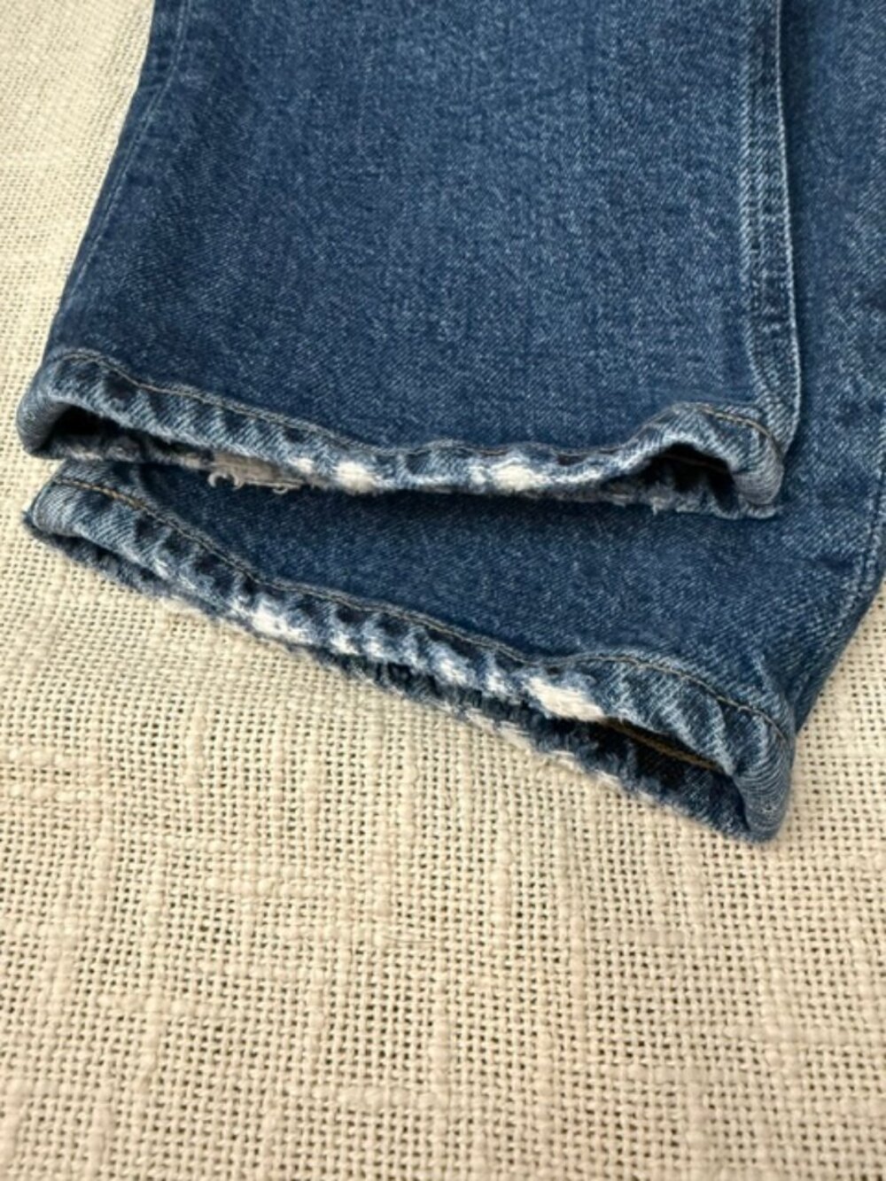 Agolde 90's Pinch Waist Crop Jeans in Blue Size 25 - Picture 5 of 7